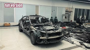 Reviving a Mercedes-Benz CLS: From Scrap to Masterpiece |full version