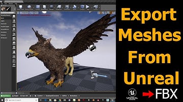 How to export a mesh as a fbx from unreal