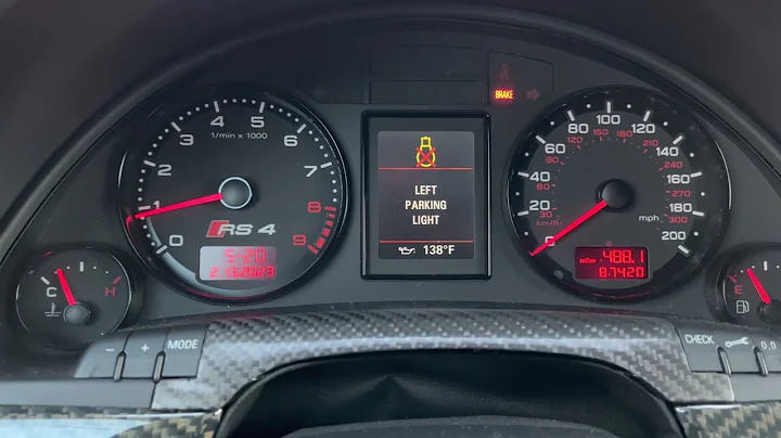 B7 RS4 LED City Lights Error Code Clearing