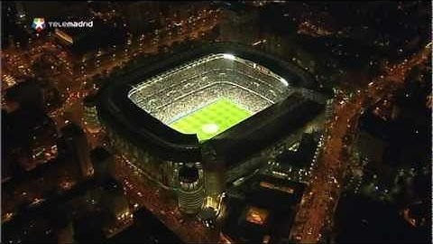 Santiago Bernabeu Aerial Night