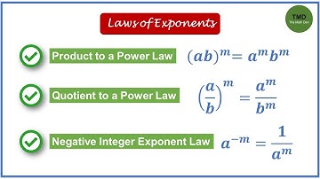 Laws of Exponents Part 2 | Product to a Power | Quotient to a Power | Negative Integer Exponent  TMD