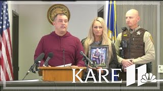 Widow of Pope County Dep Joshua Owens address public