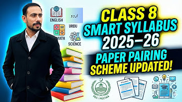 8th Class Smart Syllabus 2025–2026 | ALP Grade 8 English, Urdu, Math, Science | Full Pairing Scheme