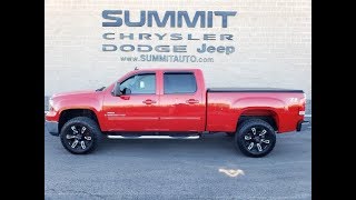 2007 GMC SIERRA 2500 NEW BODY STYLE DURAMAX DIESEL FIRED RED WALKAROUND SOLD! 9735