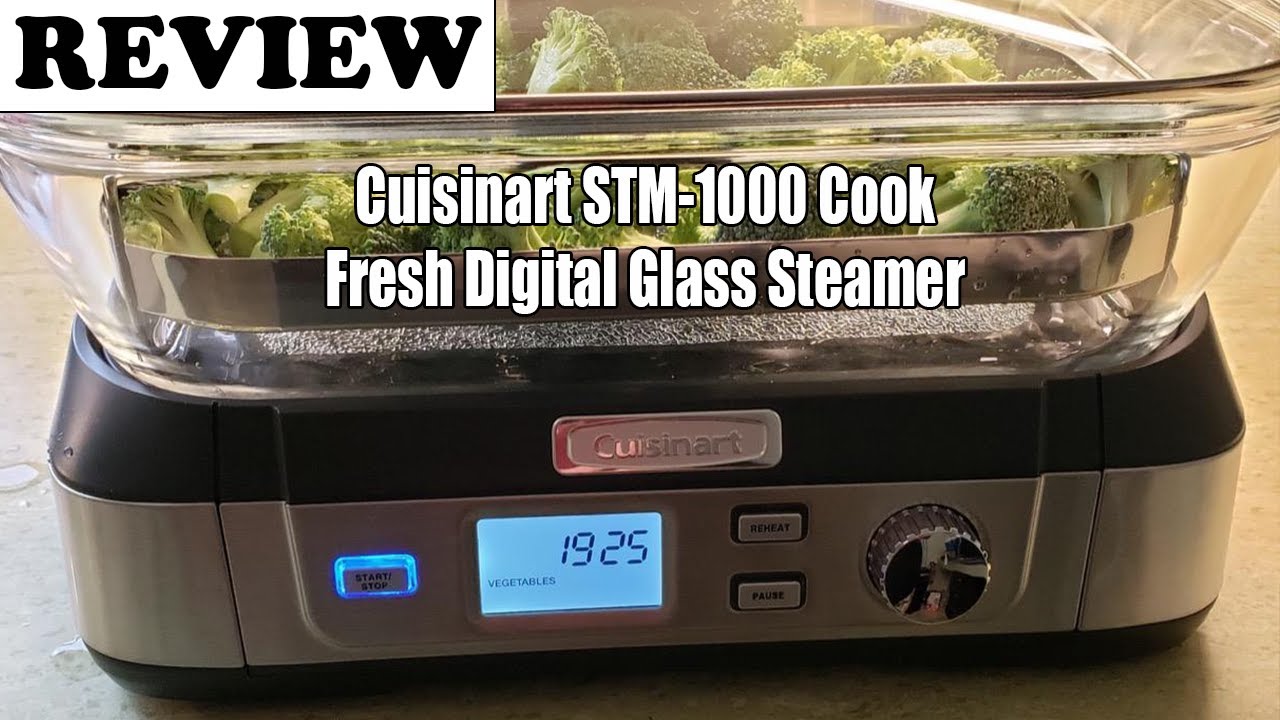 Cuisinart STM-1000 Cook Fresh Digital Glass Steamer, One Size, Stainless  Steel