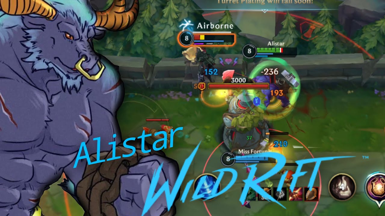 Wild Rift ALISTAR Support Gameplay Builds and Runes