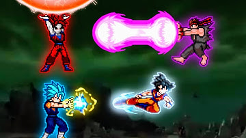 Vegito SSB V3 OP & Goku Terror Final VS Goku DBS V3.5 OP (all form) & Ryu in Jump Force Mugen 🔥