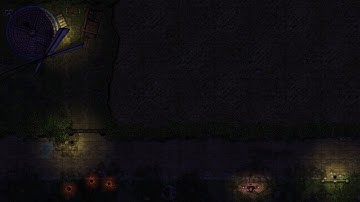 Animated Dynamic Map | Campsite | Night Grid