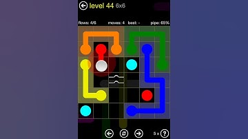 Flow Free Bridges Starter Pack 6x6 Level 44 Walkthrough