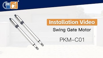 How to install automatic swing gate motor opener PKM-C01