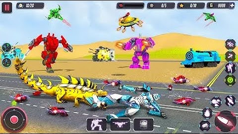 Animal Crocodile Robot Game - Bull Robot Game - Android GamePlay | Walk through a Game