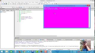 How to change  background and text color of code--blocks by C language Bangla
