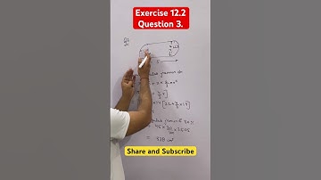 Exercise 12.2 Question 3 | New Book | #hcgian #maths