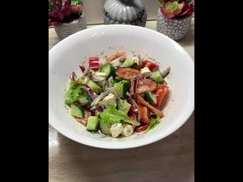 Салат греческий 🥬🇬🇷