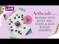 Beading with Becky: Red, White, & Blue Beaded Earrings