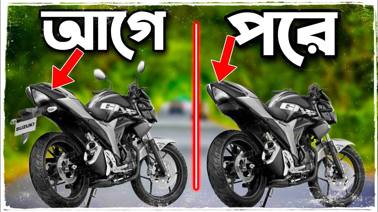 Tail Tidy Modification || Suzuki Gixxer monotone || billah vau || 2024 || বিল্লাহ ভাউ