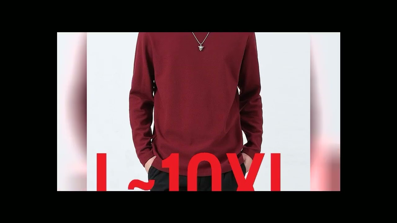 Big Size Men's Clothes Winter T-shirt Half Turtleneck Fleece-lined Long Sleeve Bottoming T Shirt Mal