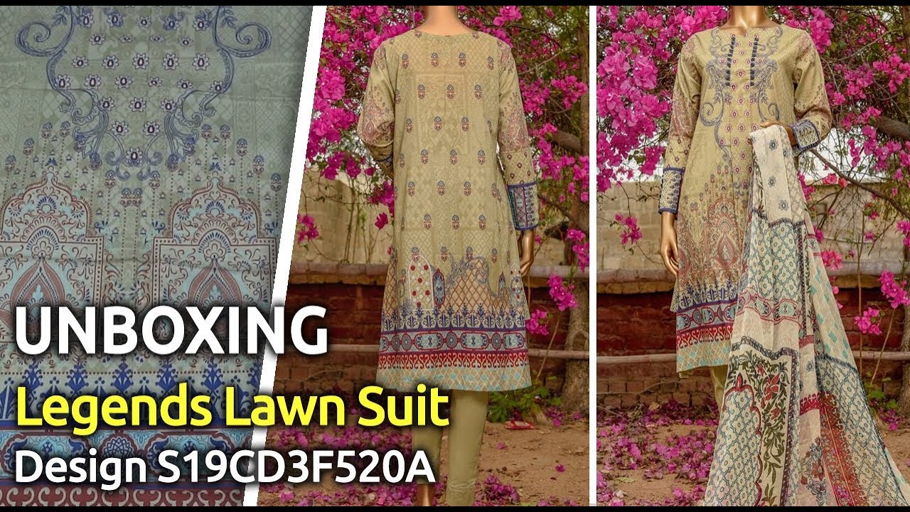 New LEGENDS Designer Lawn Suit 2019 | Unbox | Latest Pakistani Dress Design s19cd3f520a