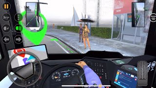 Public City Bus Driving in Dubai | Bus Simulator 2023 - Mobile Gameplay Walkthrough Part 6 screenshot 3