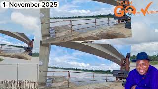 PROGRESS REPORT ON THE ONGOING CONSTRUCTION OF ANGIAMA-OPOROMA BRIDGE...