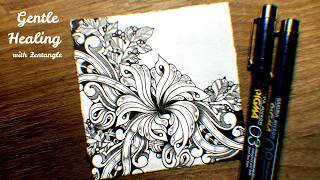 【Zentangle Inspired Art】Soft Patterns in Quiet Monochrome