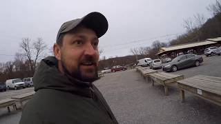Shopping an empty flea market! Never know what we’ll find!