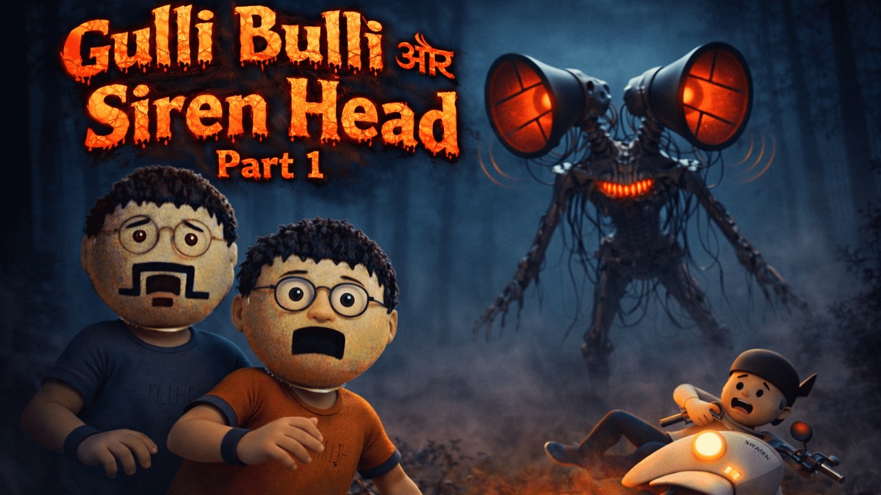 Gulli Bulli aur Siren Head Horror Story Part 1 || Animated Horror Story || 3d Animation