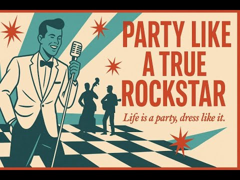Party Like a True Rockstar Vintage Rock ’n’ Roll Dance Track Original ...