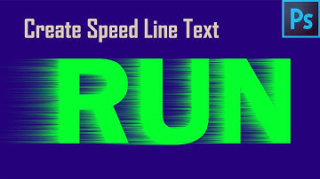 Speed line text | Moving text | Wind effect text | Typography  | Speed font | Photoshop Tutorial
