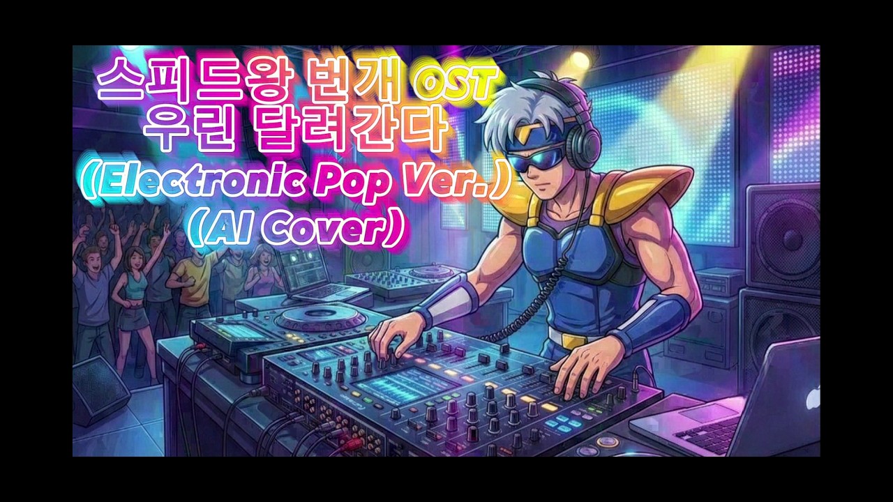 스피드왕 번개 OST - 우린 달려간다 (Electronic Pop Ver.) (AI Cover) (Feat. 어른이 돼 디제잉을 시작한 액션팀 멤버)