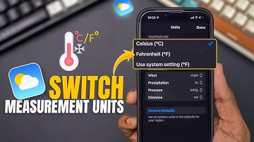 How to Switch Measurement Units in Weather App in iOS | Convert Units in Weather App on iPhone