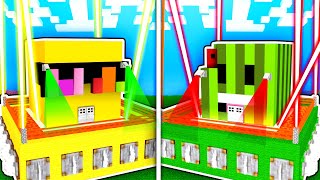 SUNNY VS MELON  MOST SECURE BASE EVER! (Minecraft Build Battle)