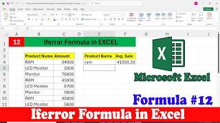 Day 12 iferror formula in excel | iferror function excel | excel iferror formula | iferror formula