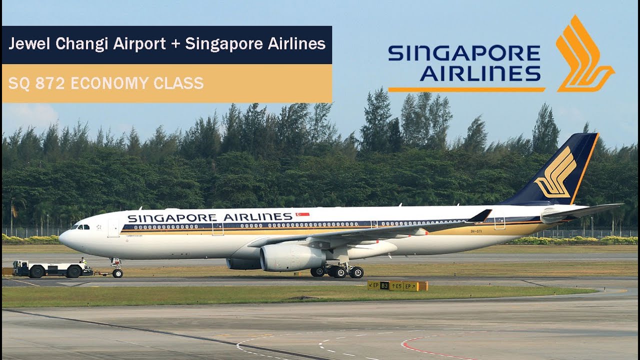 Flight Review 🇸🇬🇭🇰 Jewel Changi Airport Virtual Tour + Singapore Airlines in ECONOMY CLASS [Eng CC]