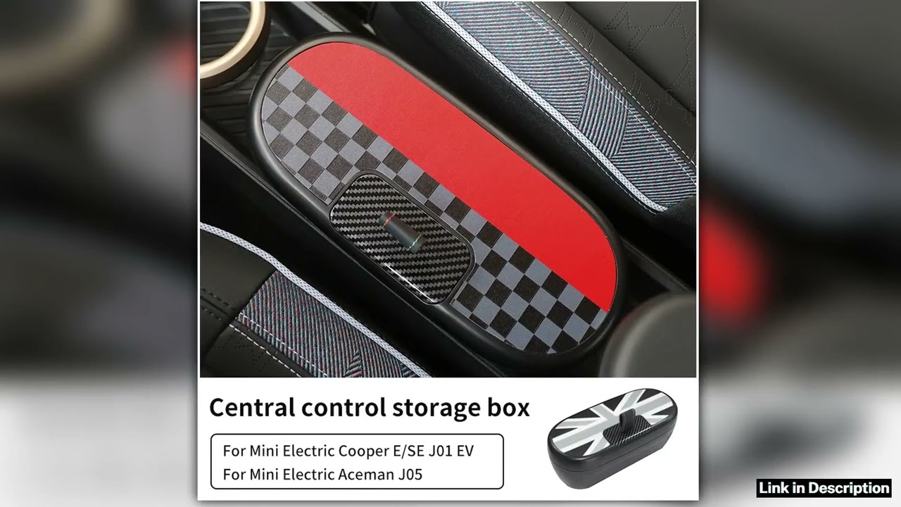 Central Control Storage Box For Mini Cooper ESE J01 EV J05 Aceman 2024 2025 ABS Central Armrest Sto