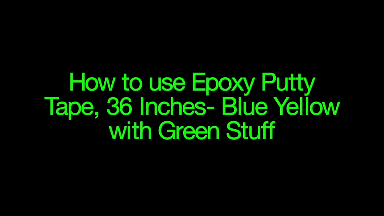 Kneadatite Green Stuff Blue/Yellow Epoxy Putty