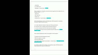 AP Computer Science Principles Final Practice Questions with Correct Verified Answers Rated A Latest