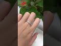 925 Sliver 10K 14K 18K White Gold VVS GRA Certified Moissanite Ring -Redleaf Jewelry #moissanite
