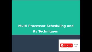 Multi Processor Scheduling || Techniques of Multi Processor Scheduling || OS || Malayalam Tutorial