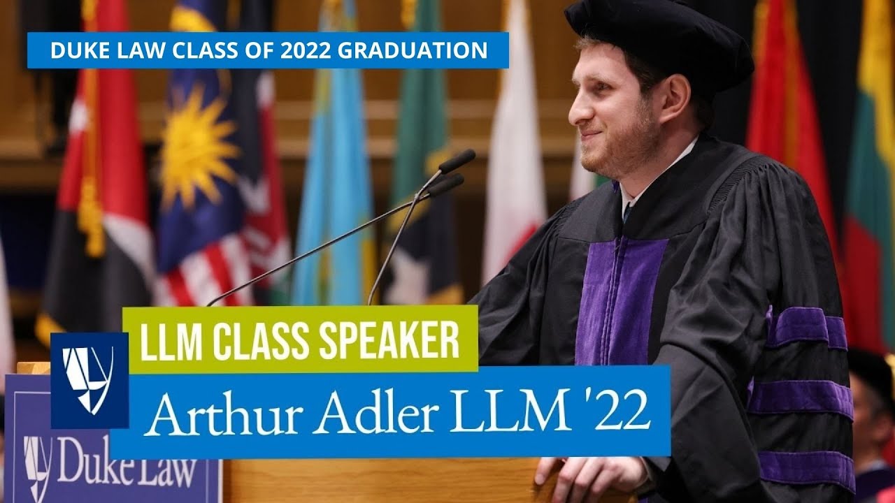 Duke Law Graduation 2022 | Arthur Adler LLM '22 - YouTube