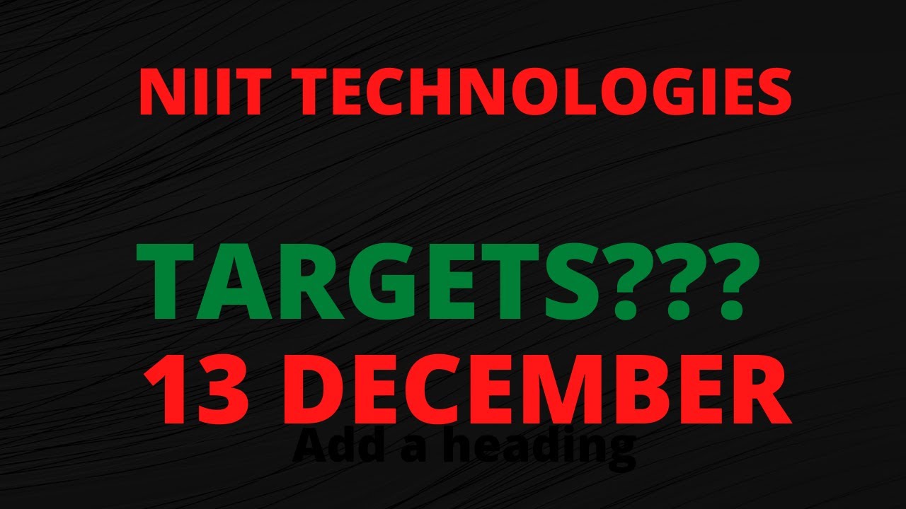 NIIT TECHNOLOGIESNIIT TECHNOLOGIES Share Target, NIIT TECHNOLOGIES Share Analysis ,