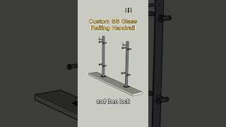 Custom SS Glass Railing Handrail