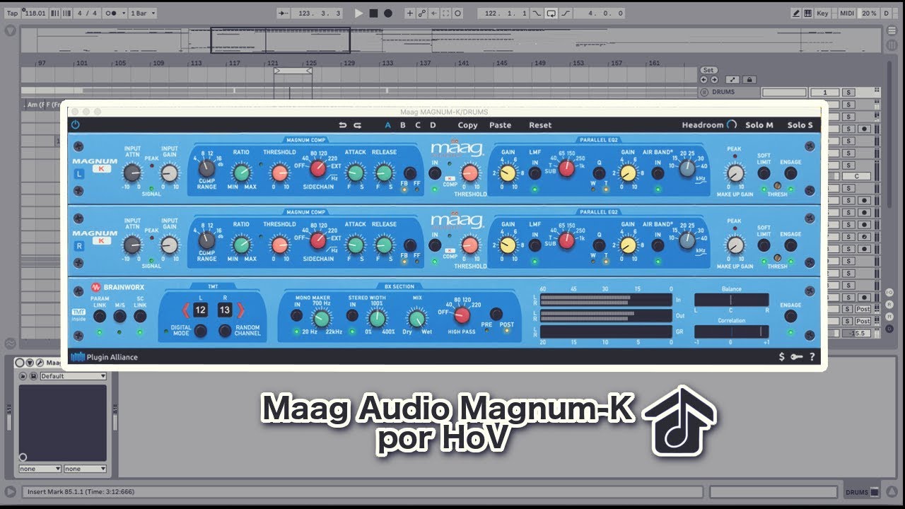 Azulão poderoso: Análise do Maag Magnum-K Compressor EQ Plugin da