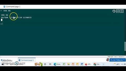 AMADEUS TRAINING E08 HOW TO ENCODE AND DECODE AIRLINE CODE AND NAME  BY STEPHEN UMORU