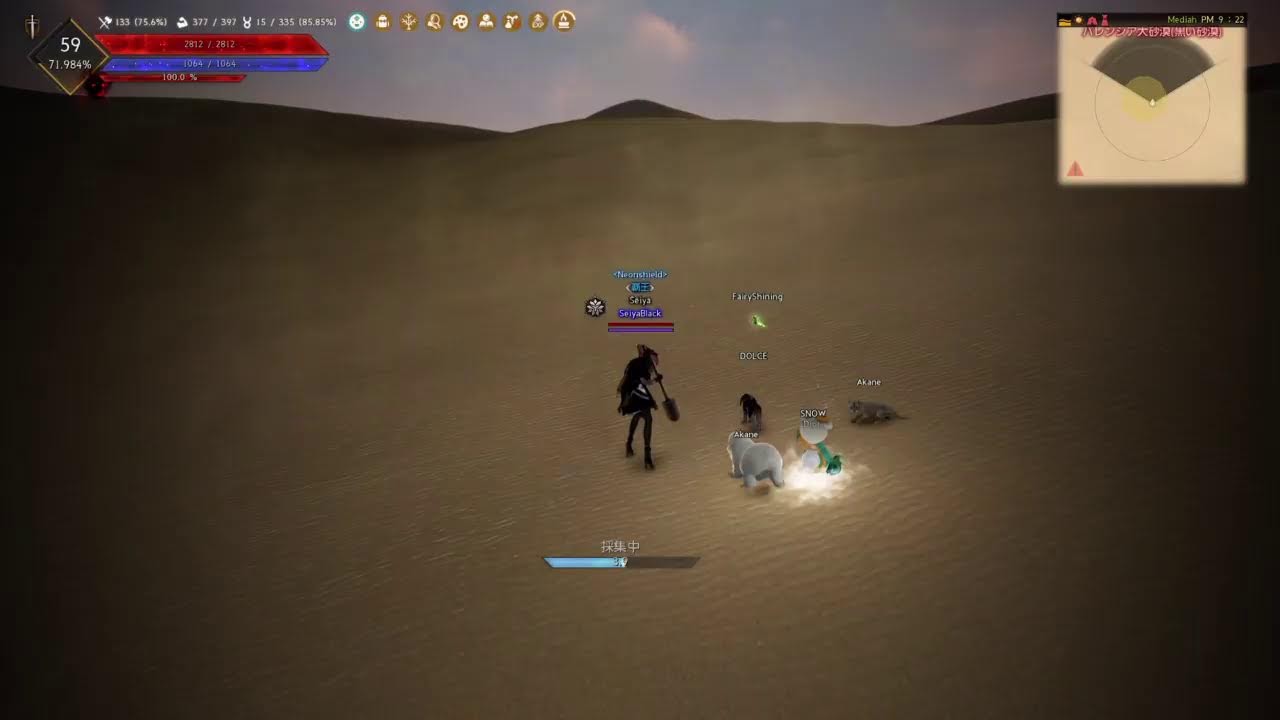 黒い砂漠PS4] 放浪日記 ４１黄金砂漠コインの場所 - YouTube