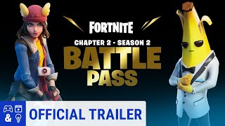 Fortnite 2 Season 2 Battle Pass Gameplay Trailer, New Skins