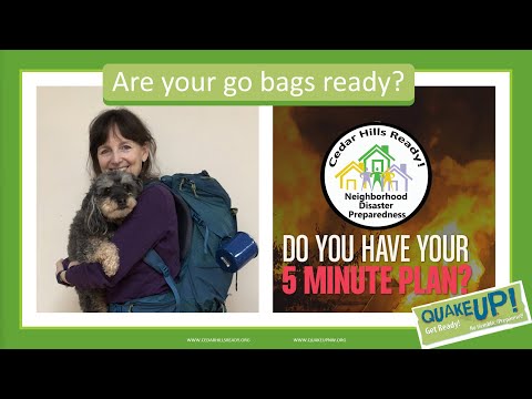 How to pack a go bag evacuation kit