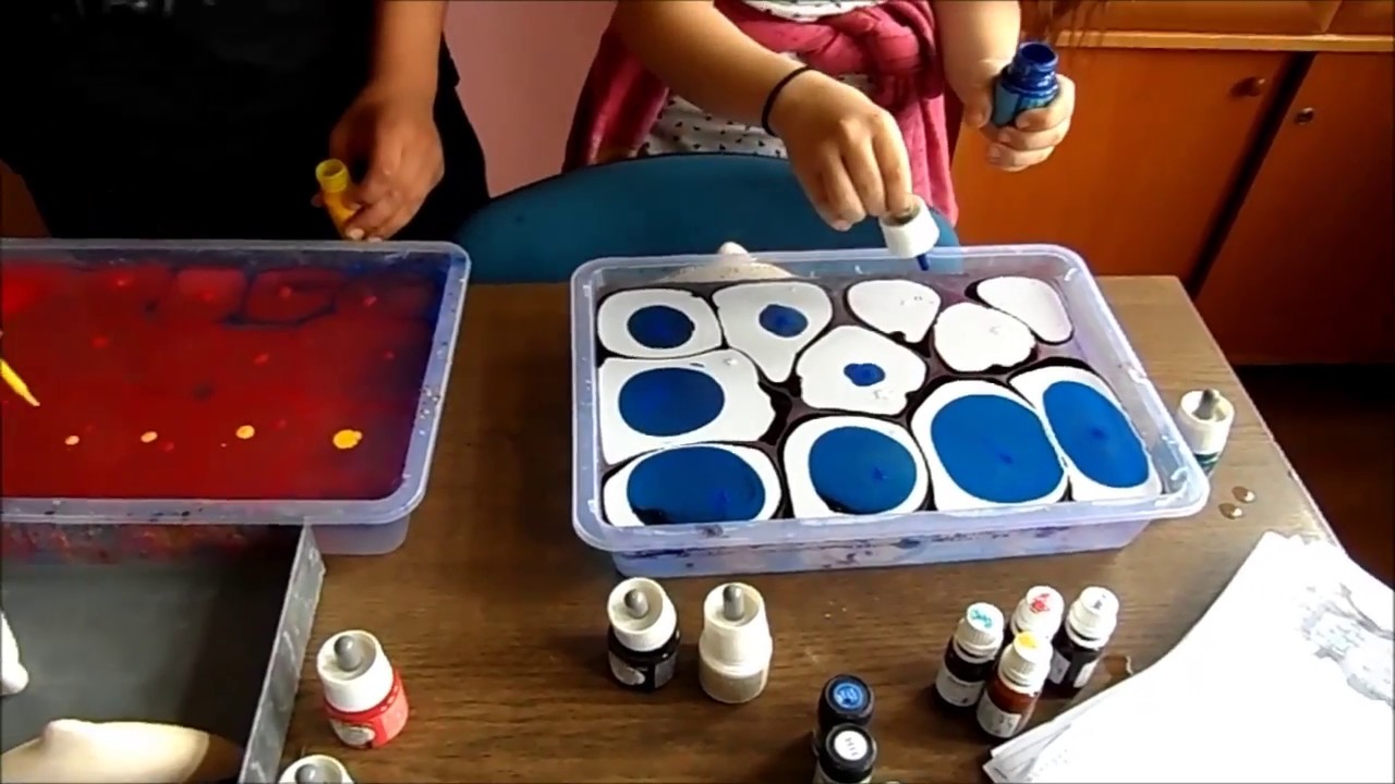 Art of ebru on ceramic-Seramik Üzerine Ebru Sanatı