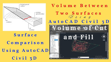 Volume Between Two Surfaces | Surface Comparison Civil 3D | Cut and Fill Volume