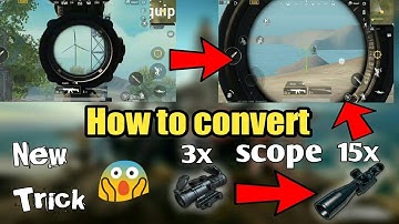 CONVERT 3X TO 15X PUBG MOBILE NEW TRICK || #pappuplayspubg